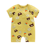 Infant jumpsuit summer romper animal print girl boy cotton suit newborn climbing cartoon rompers cheap stuff baby products