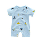 Infant jumpsuit summer romper animal print girl boy cotton suit newborn climbing cartoon rompers cheap stuff baby products