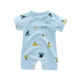 Infant jumpsuit summer romper animal print girl boy cotton suit newborn climbing cartoon rompers cheap stuff baby products