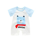Infant jumpsuit summer romper animal print girl boy cotton suit newborn climbing cartoon rompers cheap stuff baby products