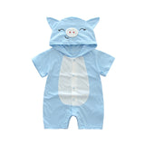 Infant jumpsuit summer romper animal print girl boy cotton suit newborn climbing cartoon rompers cheap stuff baby products