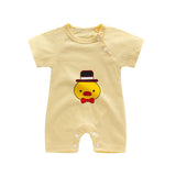 Infant jumpsuit summer romper animal print girl boy cotton suit newborn climbing cartoon rompers cheap stuff baby products