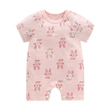 Infant jumpsuit summer romper animal print girl boy cotton suit newborn climbing cartoon rompers cheap stuff baby products