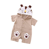 Infant jumpsuit summer romper animal print girl boy cotton suit newborn climbing cartoon rompers cheap stuff baby products