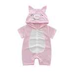 Infant jumpsuit summer romper animal print girl boy cotton suit newborn climbing cartoon rompers cheap stuff baby products