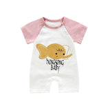 Infant jumpsuit summer romper animal print girl boy cotton suit newborn climbing cartoon rompers cheap stuff baby products