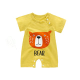 Infant jumpsuit summer romper animal print girl boy cotton suit newborn climbing cartoon rompers cheap stuff baby products