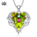 Pendant Angel Wings Heart Necklace  for Women