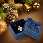 Pendant Angel Wings Heart Necklace  for Women