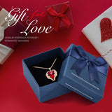 Pendant Angel Wings Heart Necklace  for Women