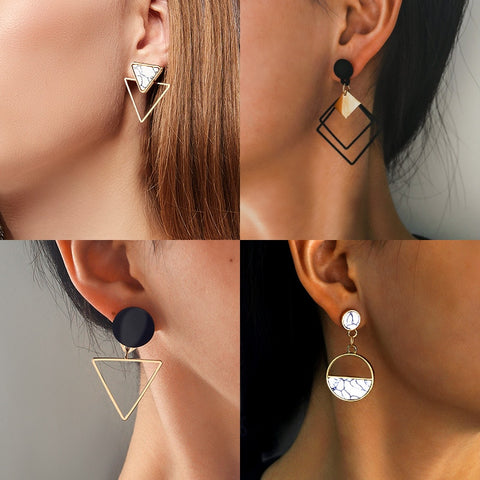 Round Dangle Earrings For Women