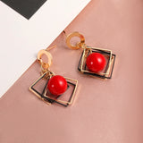 Round Dangle Earrings For Women