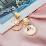 Round Dangle Earrings For Women
