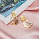 Round Dangle Earrings For Women
