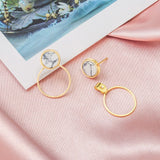 Round Dangle Earrings For Women