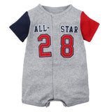 Summer baby boys clothes cotton Jumpsuit Short sleeve Roupas