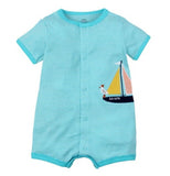 Summer baby boys clothes cotton Jumpsuit Short sleeve Roupas