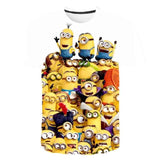 3D baby Cartoon Print Minions T shirt kids Cute Banana boys girls Clothes T-Shirt Summer O'Neck Yellow Clothes Dropship 4T-14T