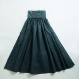 Vintage Skirt Long Steamounk Medieval Woman Elegant Walking Solid Hight Waist Middle Ages Renaissance Costumes Swing Skirts