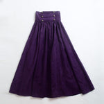 Vintage Skirt Long Steamounk Medieval Woman Elegant Walking Solid Hight Waist Middle Ages Renaissance Costumes Swing Skirts