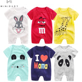 2020 Cheap cotton Baby romper Short Sleeve baby clothing One Piece Summer Unisex Baby Clothes girl and boy jumpsuits Giraffe