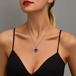 SUMENG 2020 New Titanic Heart Of Ocean Blue Heart Love Forever Pendant Necklace For Women Men Jewelry Gift