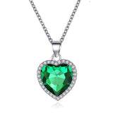 SUMENG 2020 New Titanic Heart Of Ocean Blue Heart Love Forever Pendant Necklace For Women Men Jewelry Gift