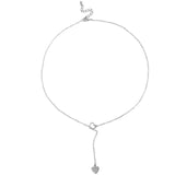 jewelry copper heart chain link necklace for women girl