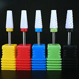 Electric Nail Drill Machine Drill Bits Ceramic Cuticle Clean Burr Nail Drill Bit Rotary Milling Cutter For Manicure Pedicure