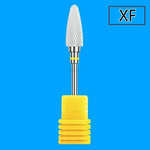 Electric Nail Drill Machine Drill Bits Ceramic Cuticle Clean Burr Nail Drill Bit Rotary Milling Cutter For Manicure Pedicure