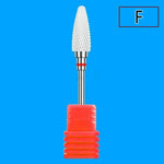 Electric Nail Drill Machine Drill Bits Ceramic Cuticle Clean Burr Nail Drill Bit Rotary Milling Cutter For Manicure Pedicure