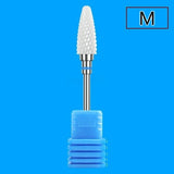Electric Nail Drill Machine Drill Bits Ceramic Cuticle Clean Burr Nail Drill Bit Rotary Milling Cutter For Manicure Pedicure
