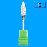 Electric Nail Drill Machine Drill Bits Ceramic Cuticle Clean Burr Nail Drill Bit Rotary Milling Cutter For Manicure Pedicure