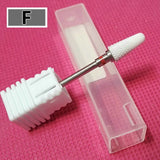 Electric Nail Drill Machine Drill Bits Ceramic Cuticle Clean Burr Nail Drill Bit Rotary Milling Cutter For Manicure Pedicure