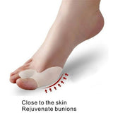 2Pcs New Silicone Feet Care Socks Moisturizing Gel Heel Thin Socks with Hole Cracked Foot Skin Care Protectors Foot Care Tool