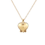 heart love forever pendant Necklace Enlarge Photo Small Box Necklace Heart Shaped Creative Gift Jewelry Decoration Femme #ZC