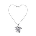 heart love forever pendant Necklace Enlarge Photo Small Box Necklace Heart Shaped Creative Gift Jewelry Decoration Femme #ZC
