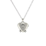 heart love forever pendant Necklace Enlarge Photo Small Box Necklace Heart Shaped Creative Gift Jewelry Decoration Femme #ZC