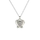 heart love forever pendant Necklace Enlarge Photo Small Box Necklace Heart Shaped Creative Gift Jewelry Decoration Femme #ZC