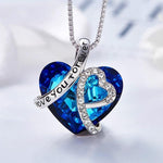 I Love You Forever Heart Necklace for Women