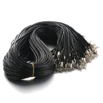 Black Braided Rope Necklaces Lobster clasp Rope Chain