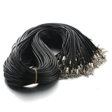 Black Braided Rope Necklaces Lobster clasp Rope Chain