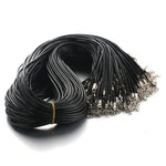 Black Braided Rope Necklaces Lobster clasp Rope Chain