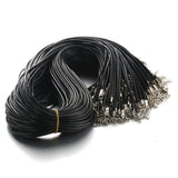 Black Braided Rope Necklaces Lobster clasp Rope Chain