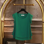 Fashion Brand Short sleeve Women's blouse Summer New Chiffon shirt Sheer O-Neck Casual blouse Plus Size 6XL Loose Female Tops