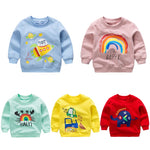 Baby Print Pullover Tee Autumn Winter Kids Sweatshirt Tops Long Sleeve T-shirt Boys Girls Child Baby Clothes